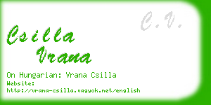 csilla vrana business card